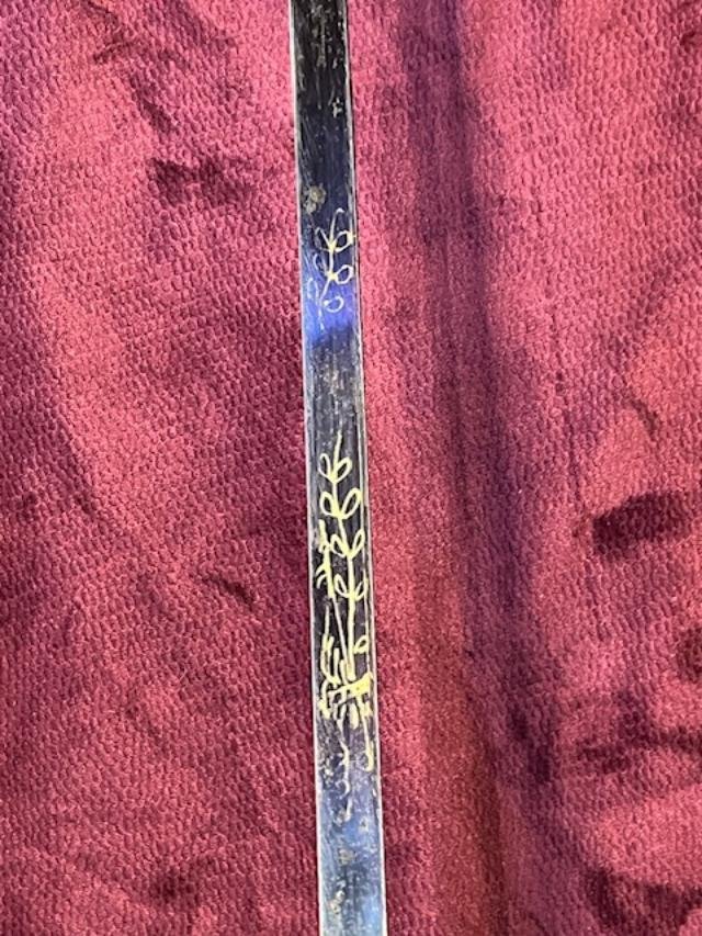 Canne épée pommeau patte de cervidé -photo-4