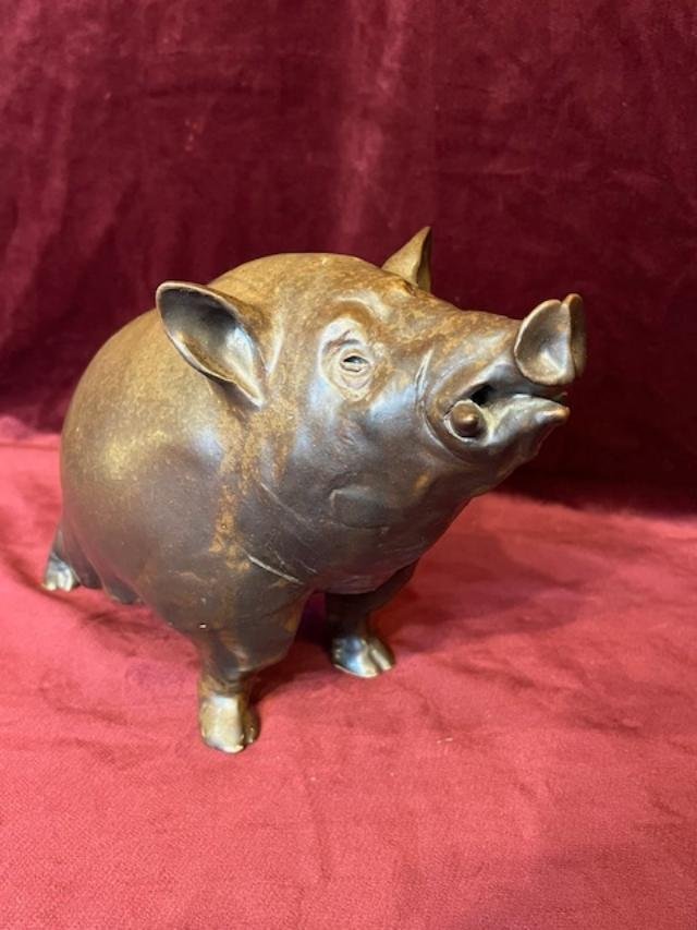 Sanglier en terre cuite -photo-2