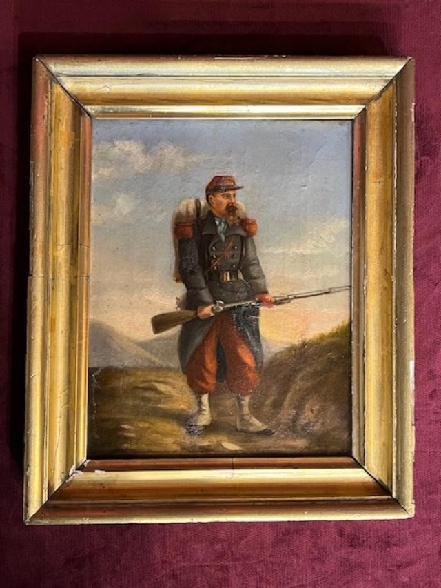 Painting Of A 19th-century French Soldier 