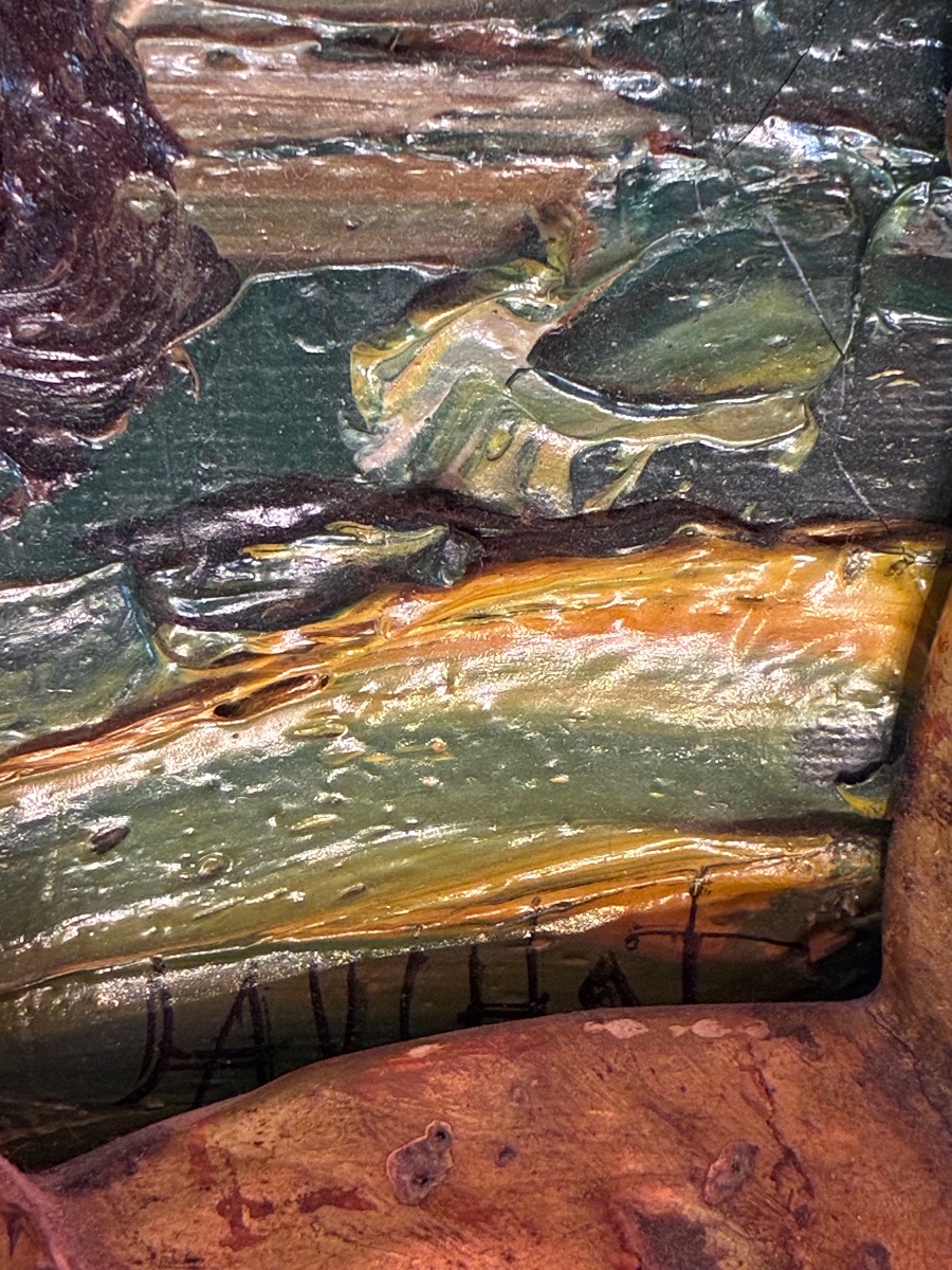 Oil On Canvas By Gabriel Dauchot-photo-4