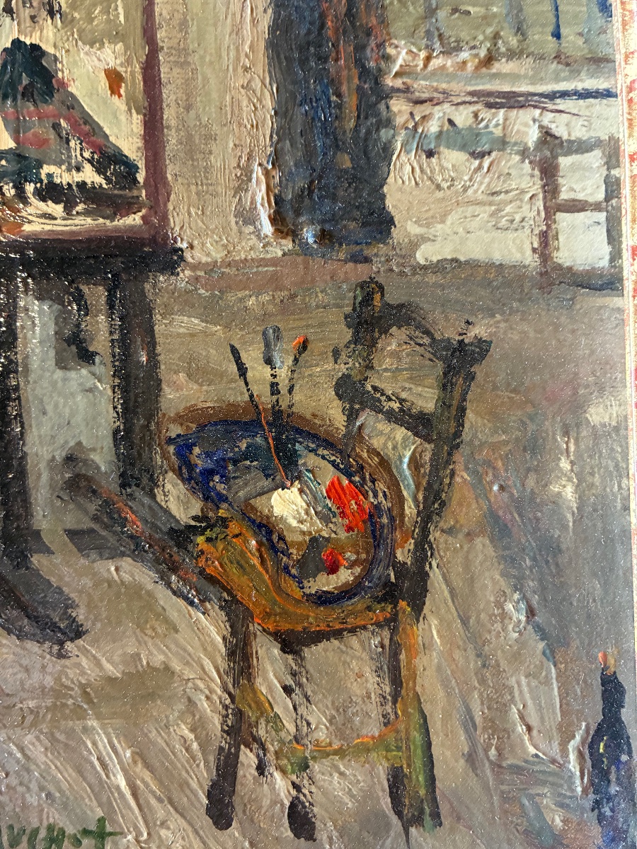 The Artist's Studio By Gabriel Dauchot-photo-4