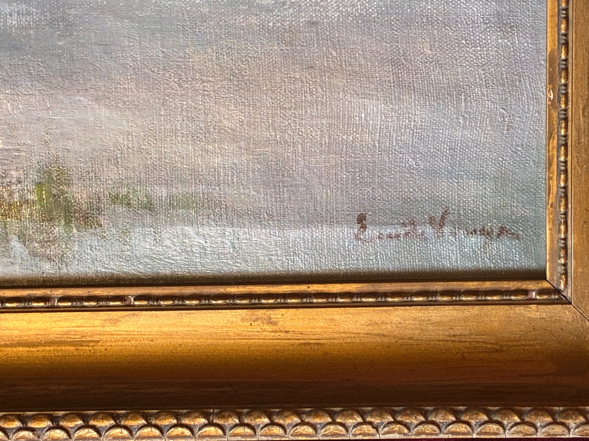 Paysage impressionniste Emile Vouga-photo-3
