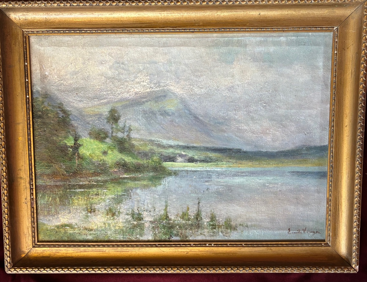 Paysage impressionniste Emile Vouga