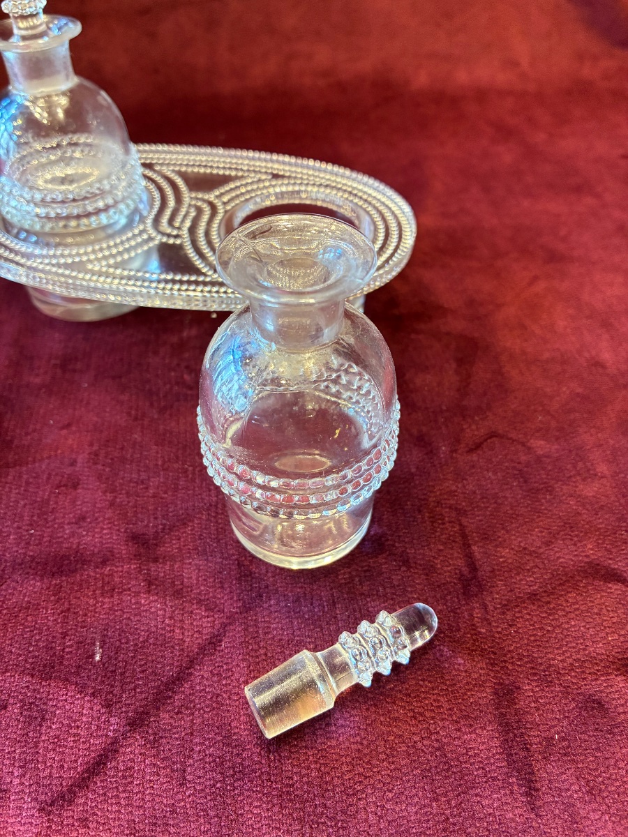 Huilier vinaigrier en cristal  de R Lalique-photo-2
