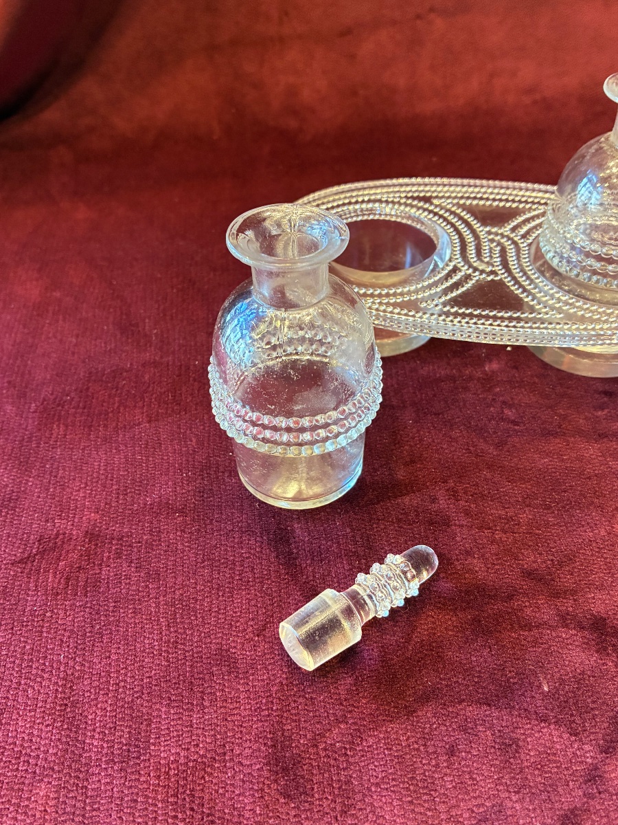Huilier vinaigrier en cristal  de R Lalique-photo-4