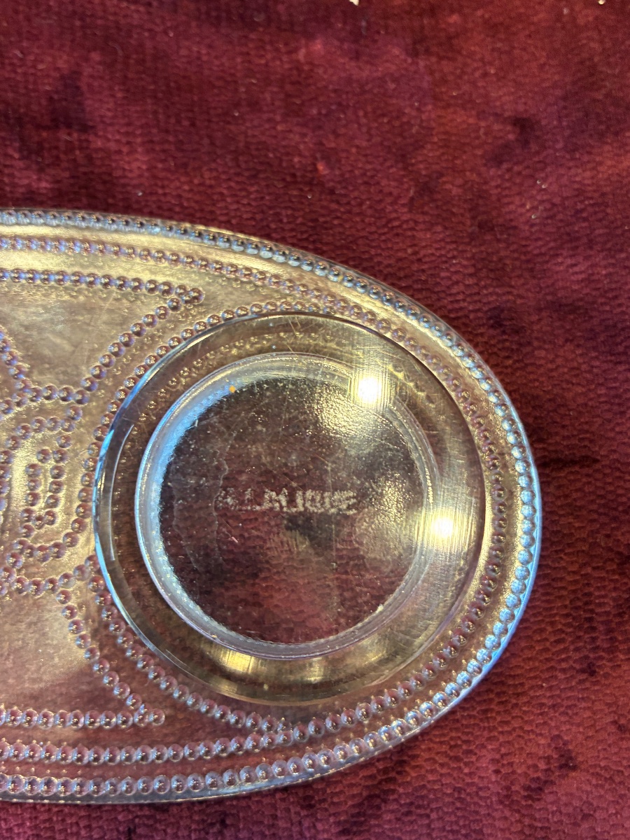 Huilier vinaigrier en cristal  de R Lalique-photo-2