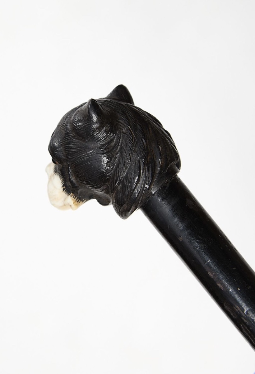 Walking Stick With A Bulldog-head Knob -photo-2