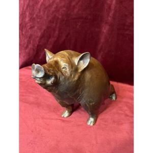 Sanglier en terre cuite 