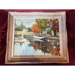 Oil On Canvas, *autumn In Quimperlé*