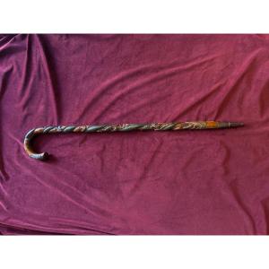 Polychrome Folk Art Cane