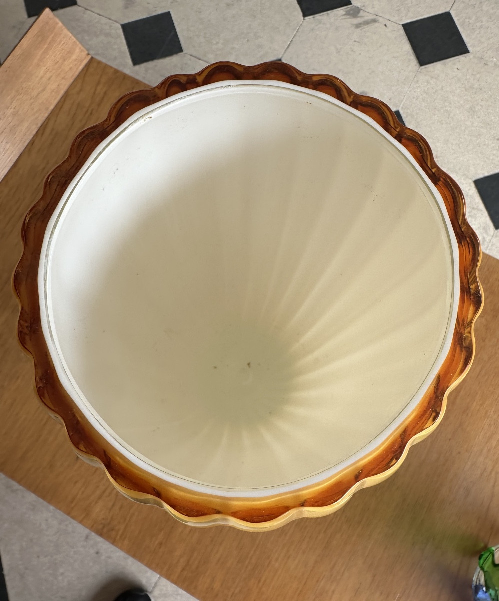 Large Seguso Vetri Vase In Murano 20th Century-photo-4