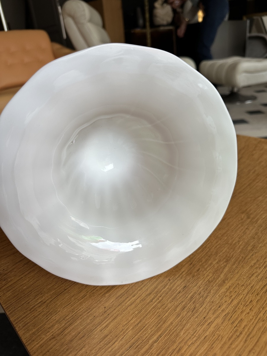 Large Seguso Vetri Vase In Murano 20th Century-photo-1