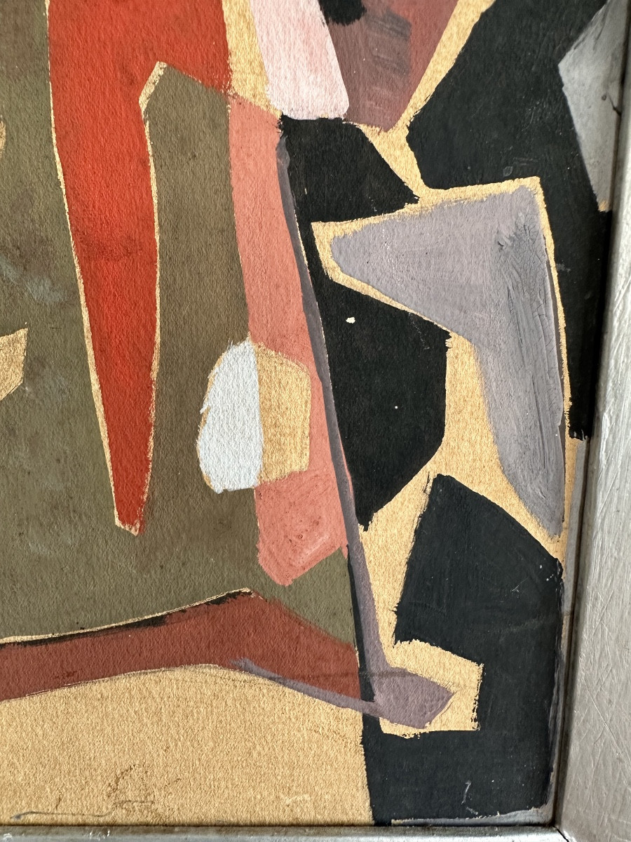 Gouache Abstraction By Jacqueline Levy-morelle-photo-3