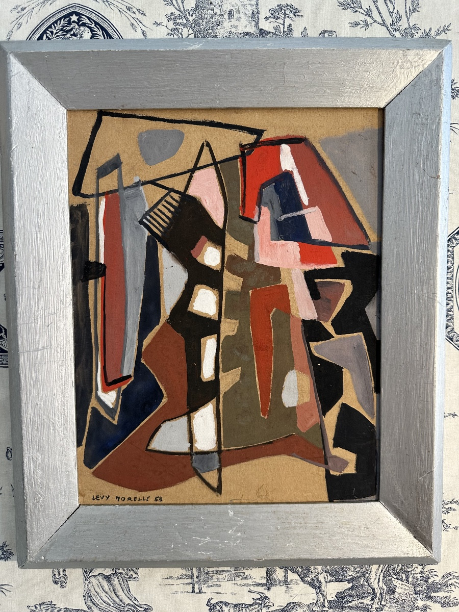Gouache Abstraction By Jacqueline Levy-morelle-photo-2