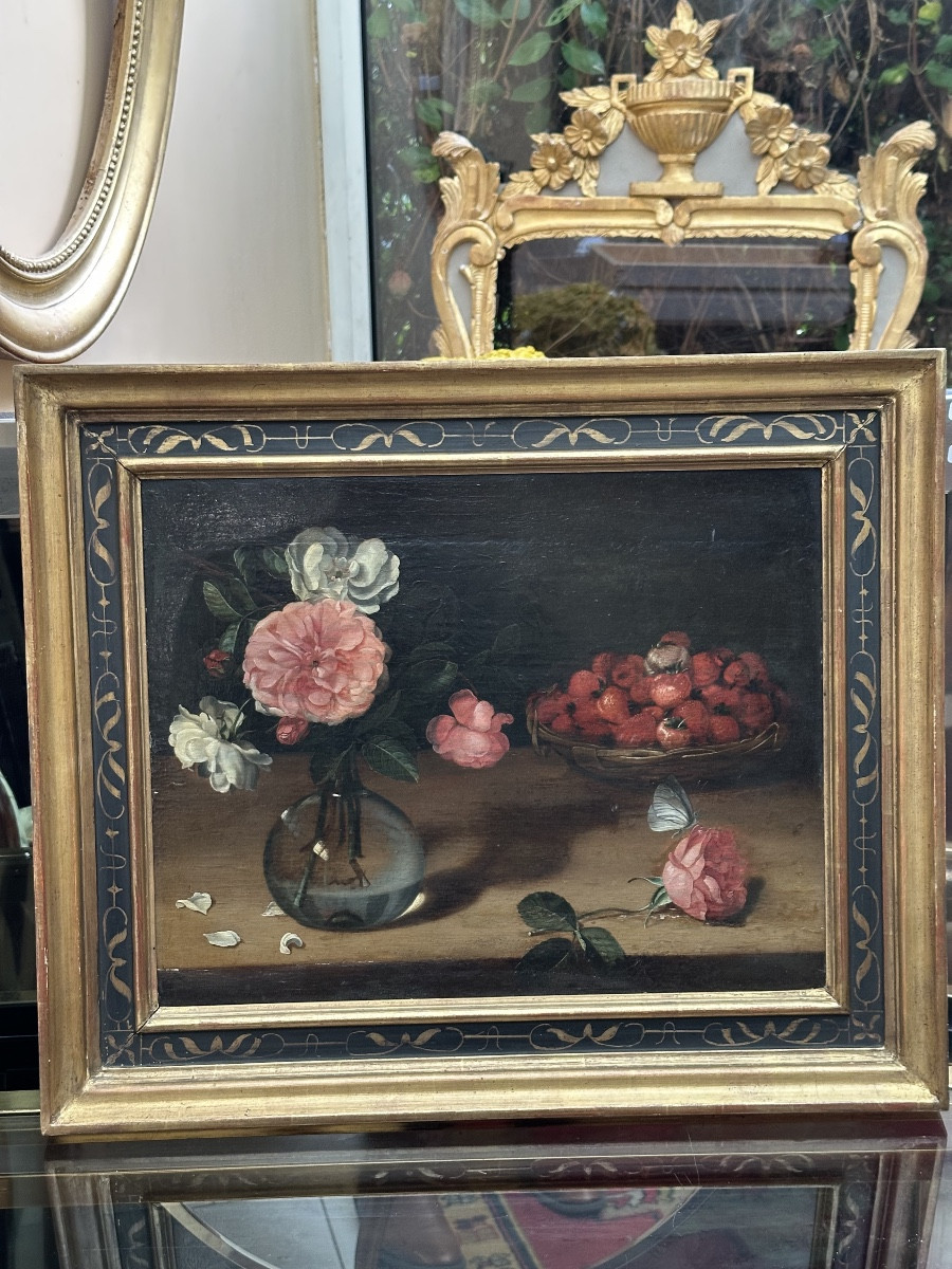 Nature morte au papillon par Frans Ijkens 1601-1693-photo-7