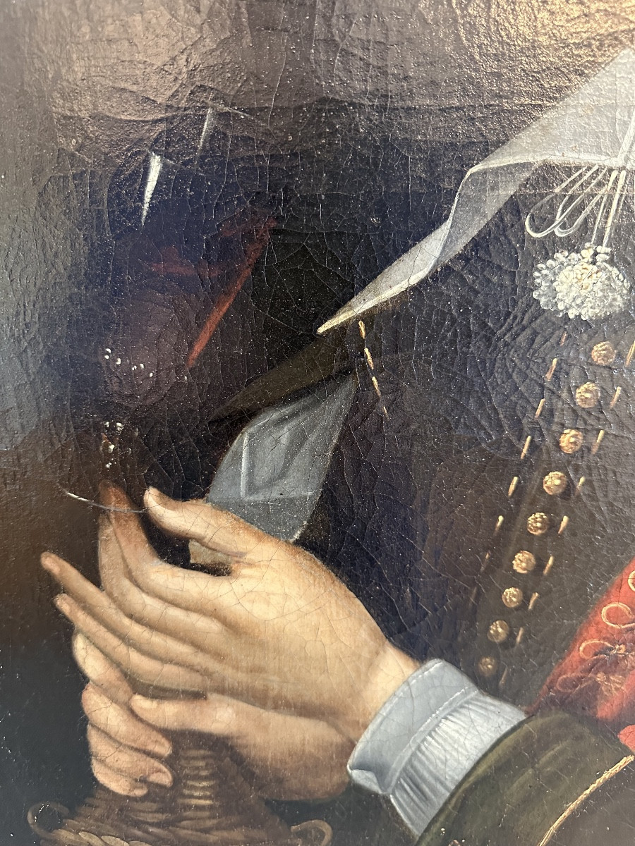 Le buveur de vin huile sur toile Hollandaise 17e-photo-7