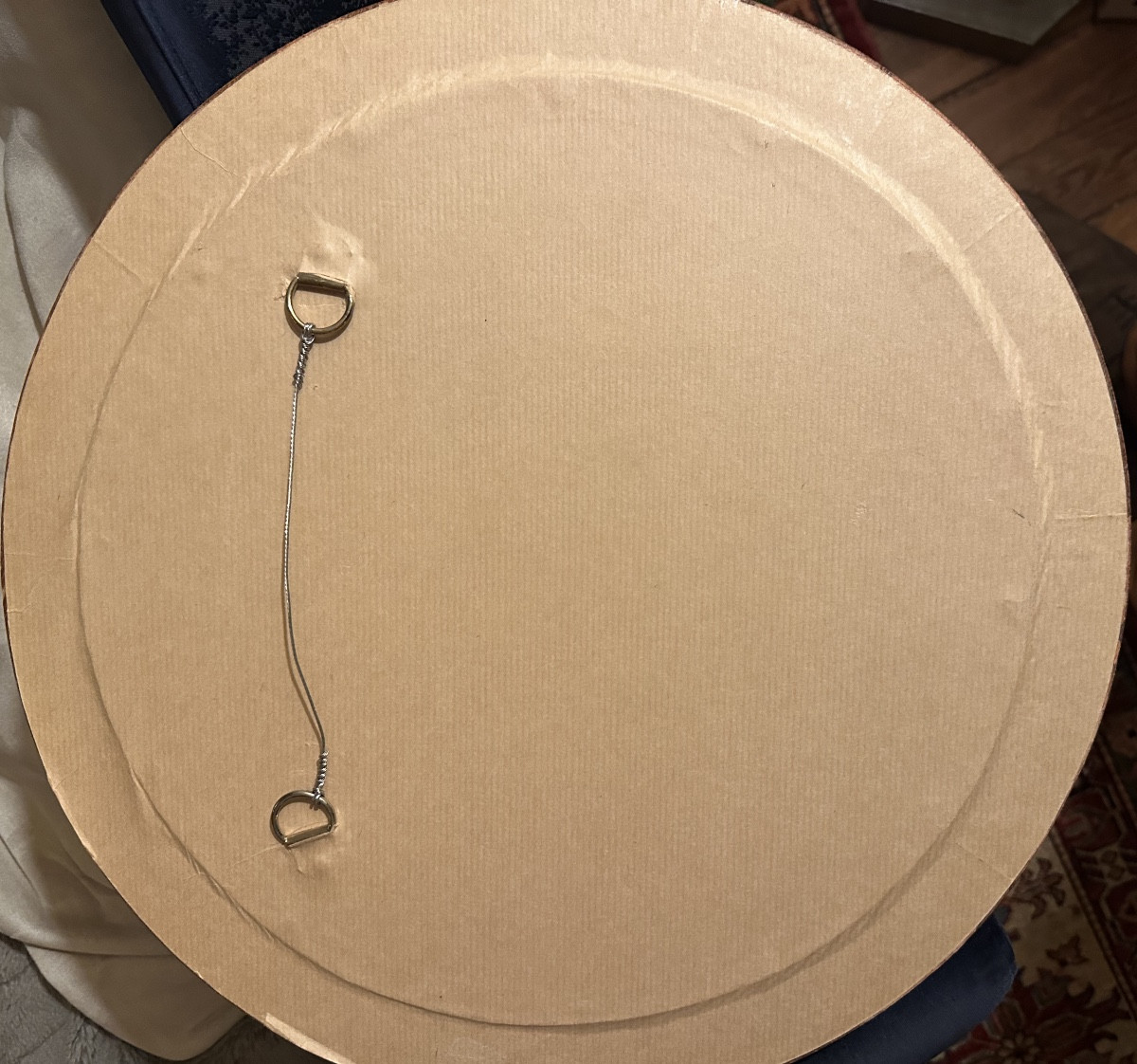 Dessin néoclassique sur papier bleu rehauts de gouache fin 18eme-photo-4