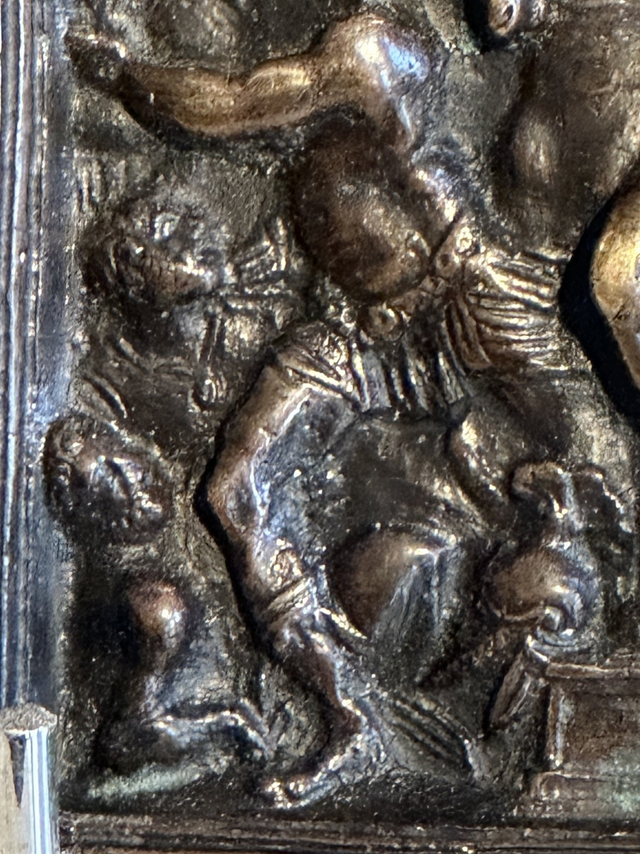Plaque en bronze la flagellation du Christ 16eme siècle -photo-4