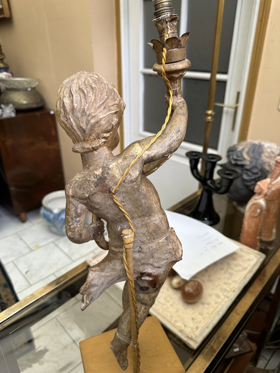 Amour en bois doré italie 18eme-photo-1