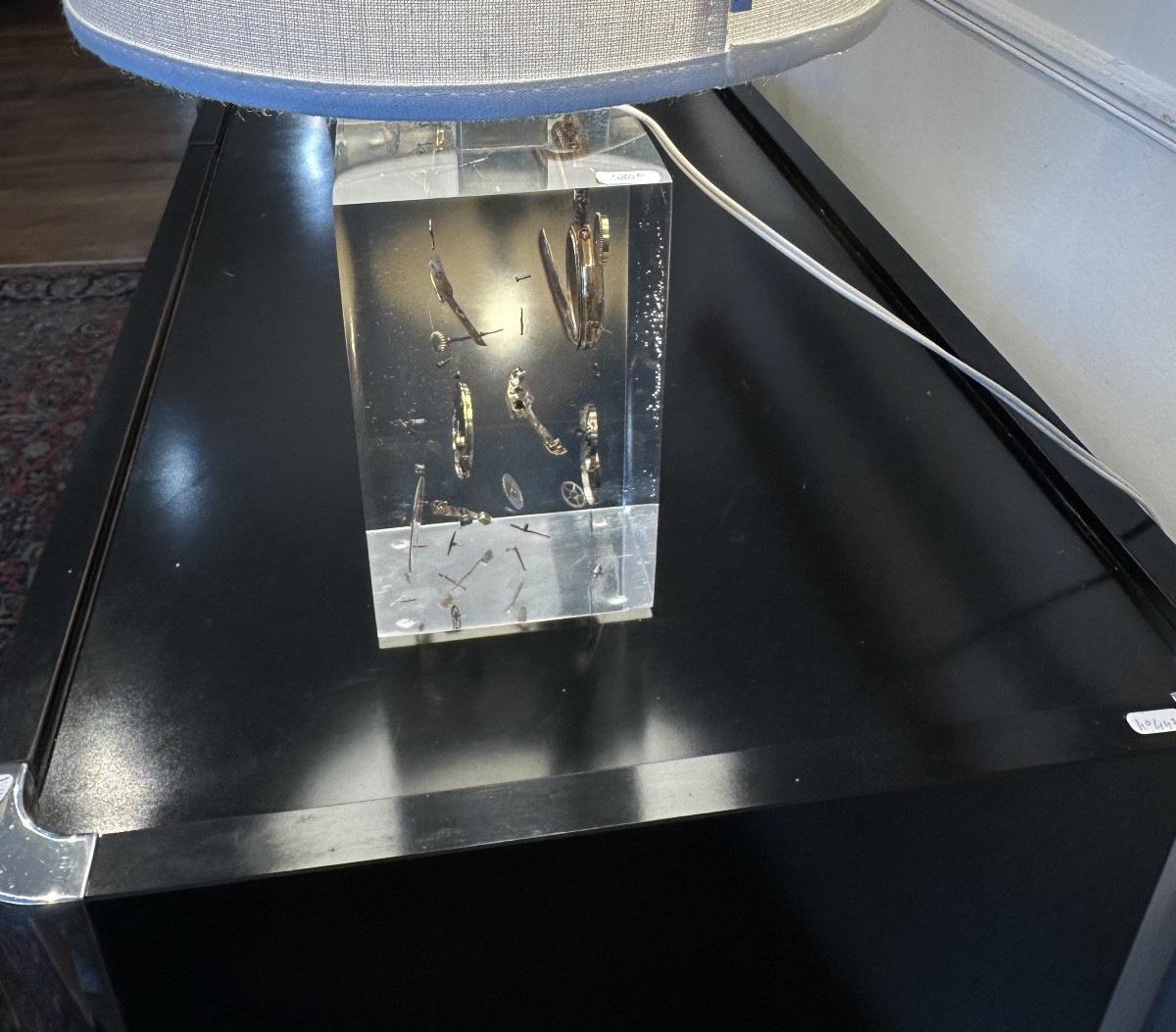 Lamp In Lucite La Montre By Pierre Giraudon 1970-photo-7