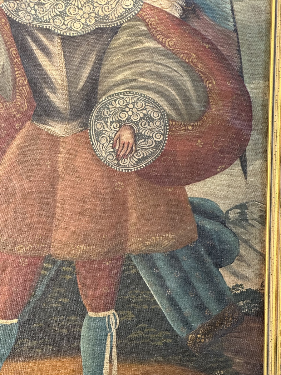 Painting Of An Angel, Cuzco School 19th Century-photo-3