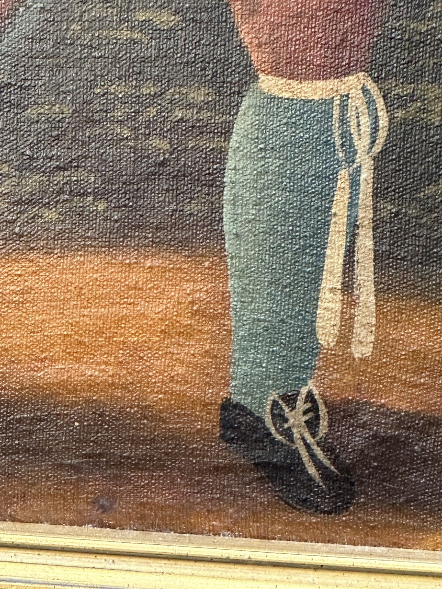 Painting Of An Angel, Cuzco School 19th Century-photo-2