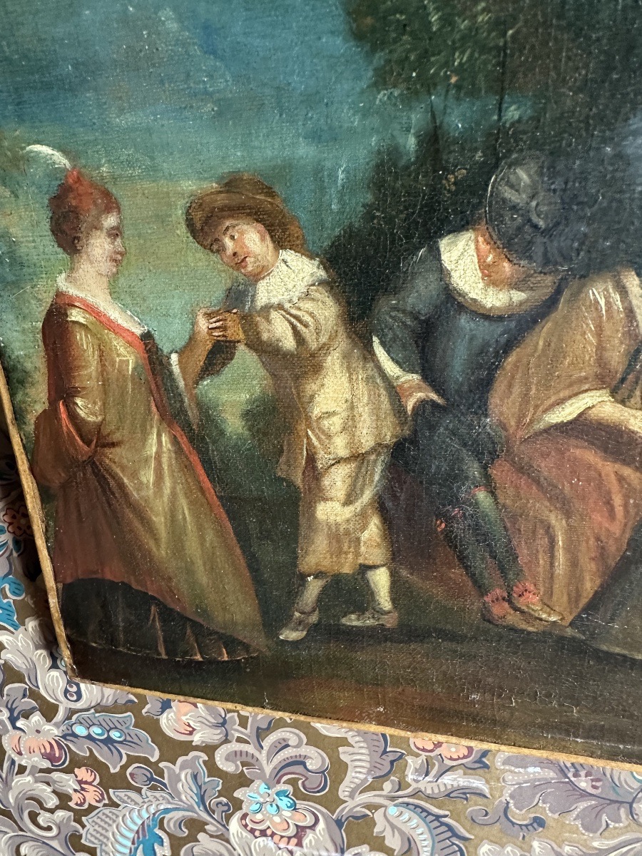 Park Scene, Frolic, Italy, 18th Century -photo-2