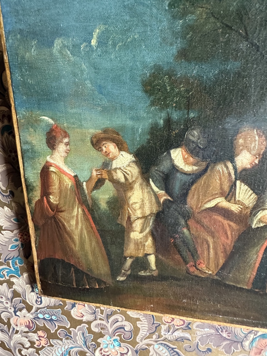 Park Scene, Frolic, Italy, 18th Century -photo-3