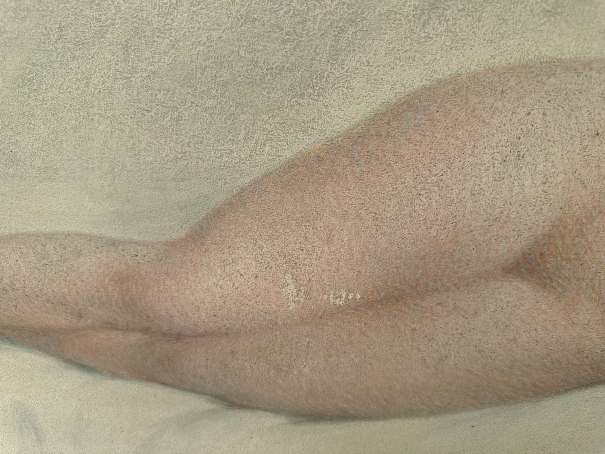 Grand nu pointilliste par Lucien Boulier vers 1925-photo-3