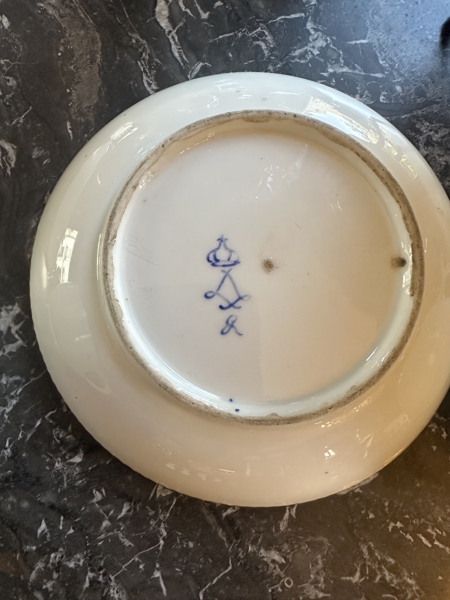 Paire de tasses et soucoupes pâtes tendres Sevres 18eme-photo-4