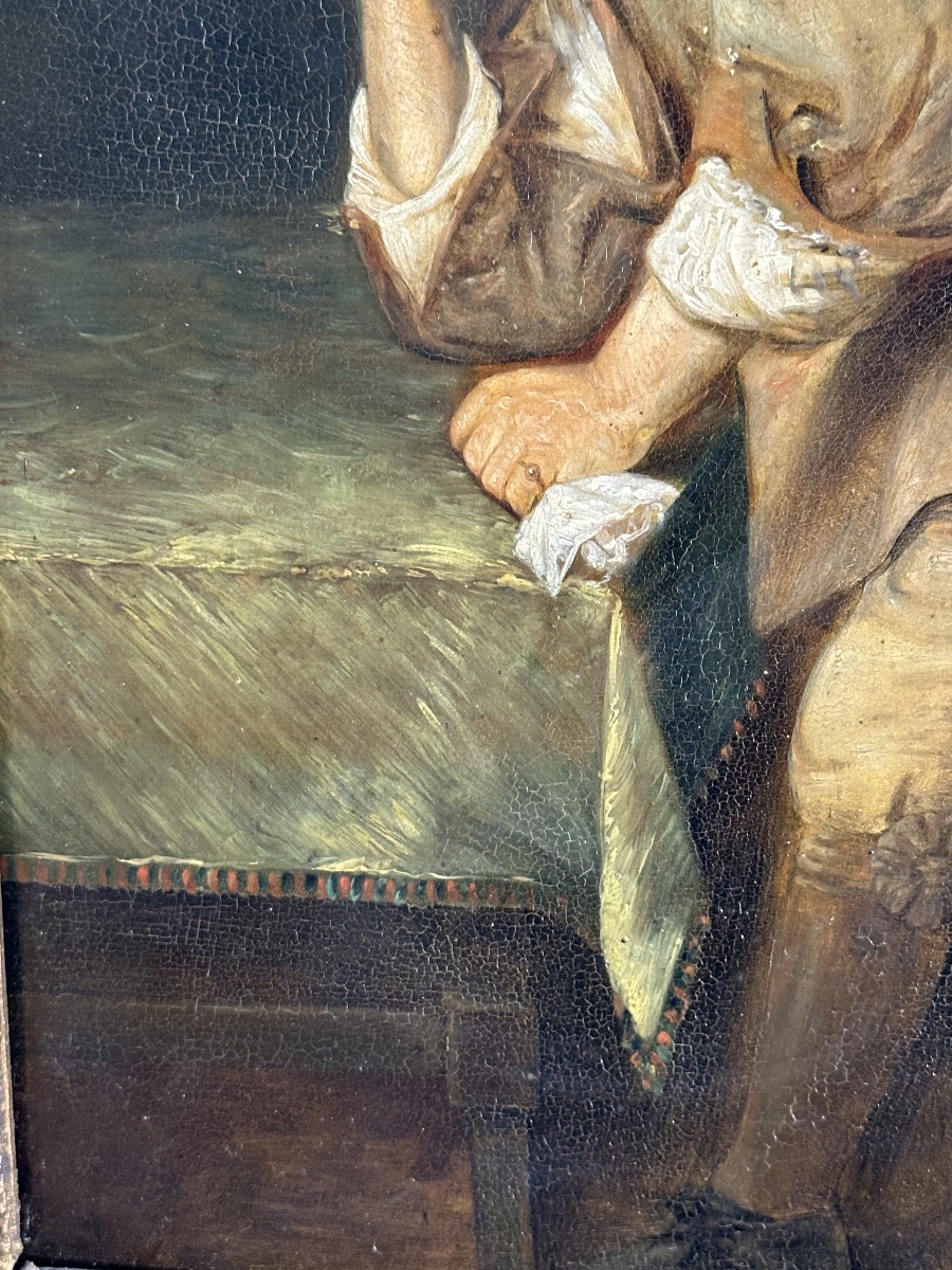 Joos Van Craesbeek 1606–1661  Portrait Of A Man Wearing A Ring, Oil On Panel-photo-1