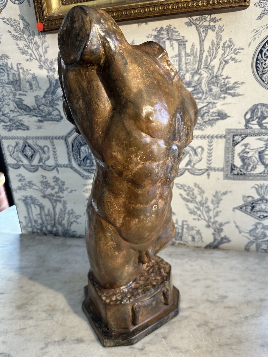 Antique-style Bronze Bust By Pierre Chenet, Lost-wax Casting, 20th Century-photo-4
