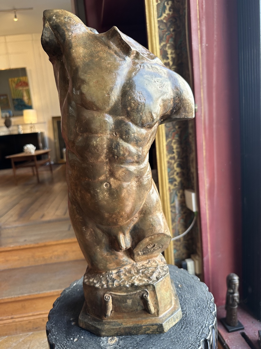 Antique-style Bronze Bust By Pierre Chenet, Lost-wax Casting, 20th Century