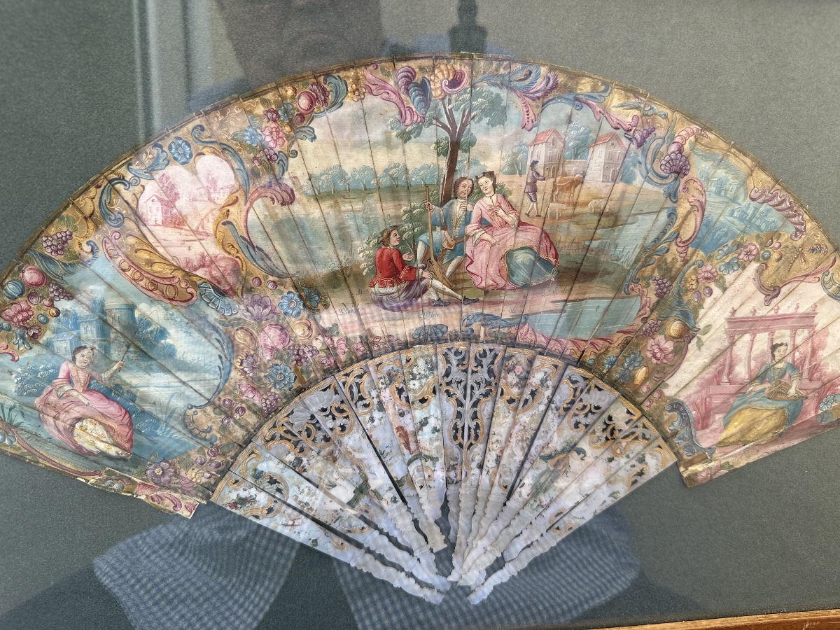 Framed 18th-century Collectible Fan -photo-5