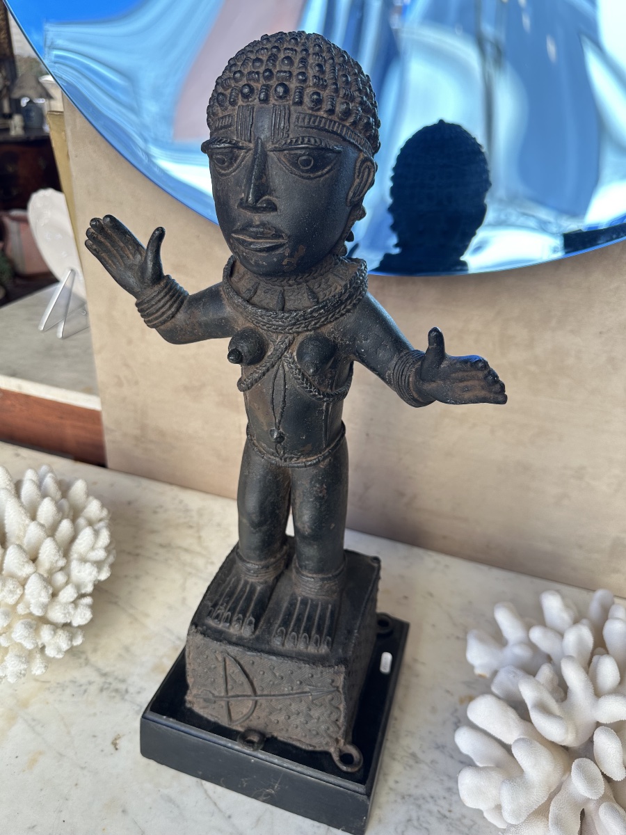 Bronze Royaume du Benin La princesse Edeleyo Nigeria début XXe