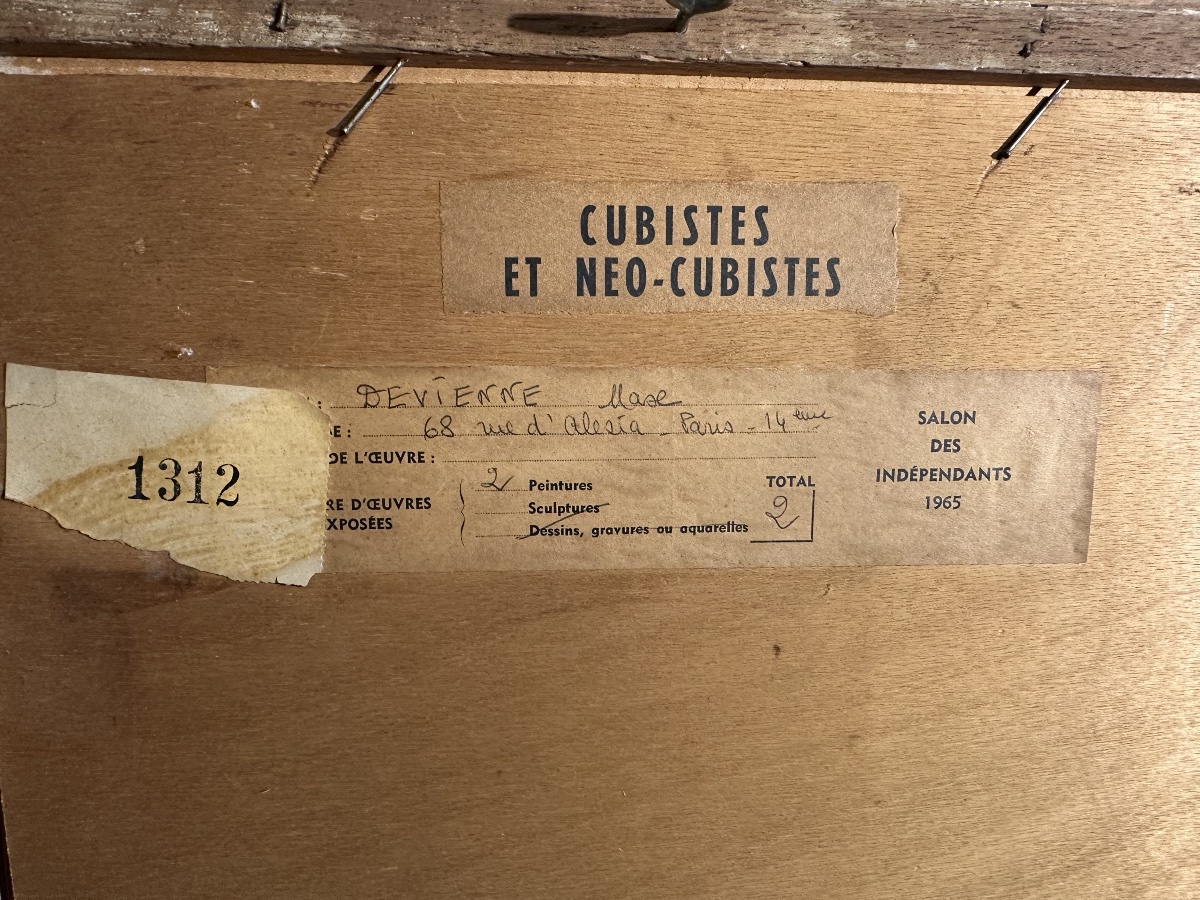 A Cubist Painting By Max Devienne Was Exhibited In 1965 At The Salon Des Indépendants In The Neo-cubist Section -photo-4