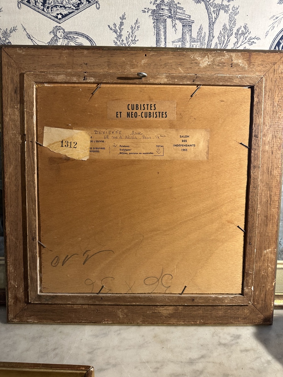 A Cubist Painting By Max Devienne Was Exhibited In 1965 At The Salon Des Indépendants In The Neo-cubist Section -photo-3