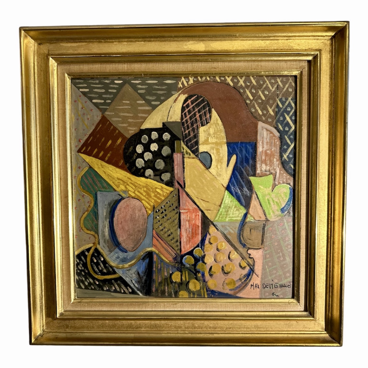 A Cubist Painting By Max Devienne Was Exhibited In 1965 At The Salon Des Indépendants In The Neo-cubist Section 