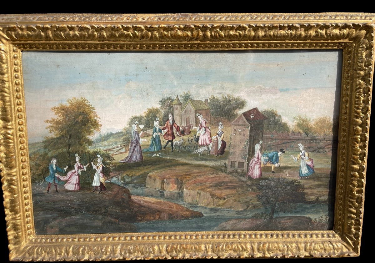 Gouache Early 18th Frame D Period