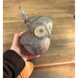 Owl Vase Peru Vicus Culture 400-200 Bc