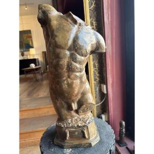 Buste à l’Antique en bronze par Pierre Chenet cire perdue XXe