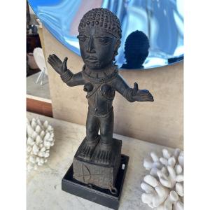 Bronze Royaume du Benin La princesse Edeleyo Nigeria début XXe