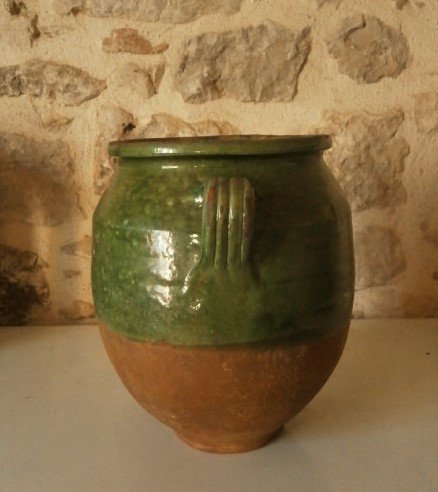 Green Glazed Confit Pot.-photo-4