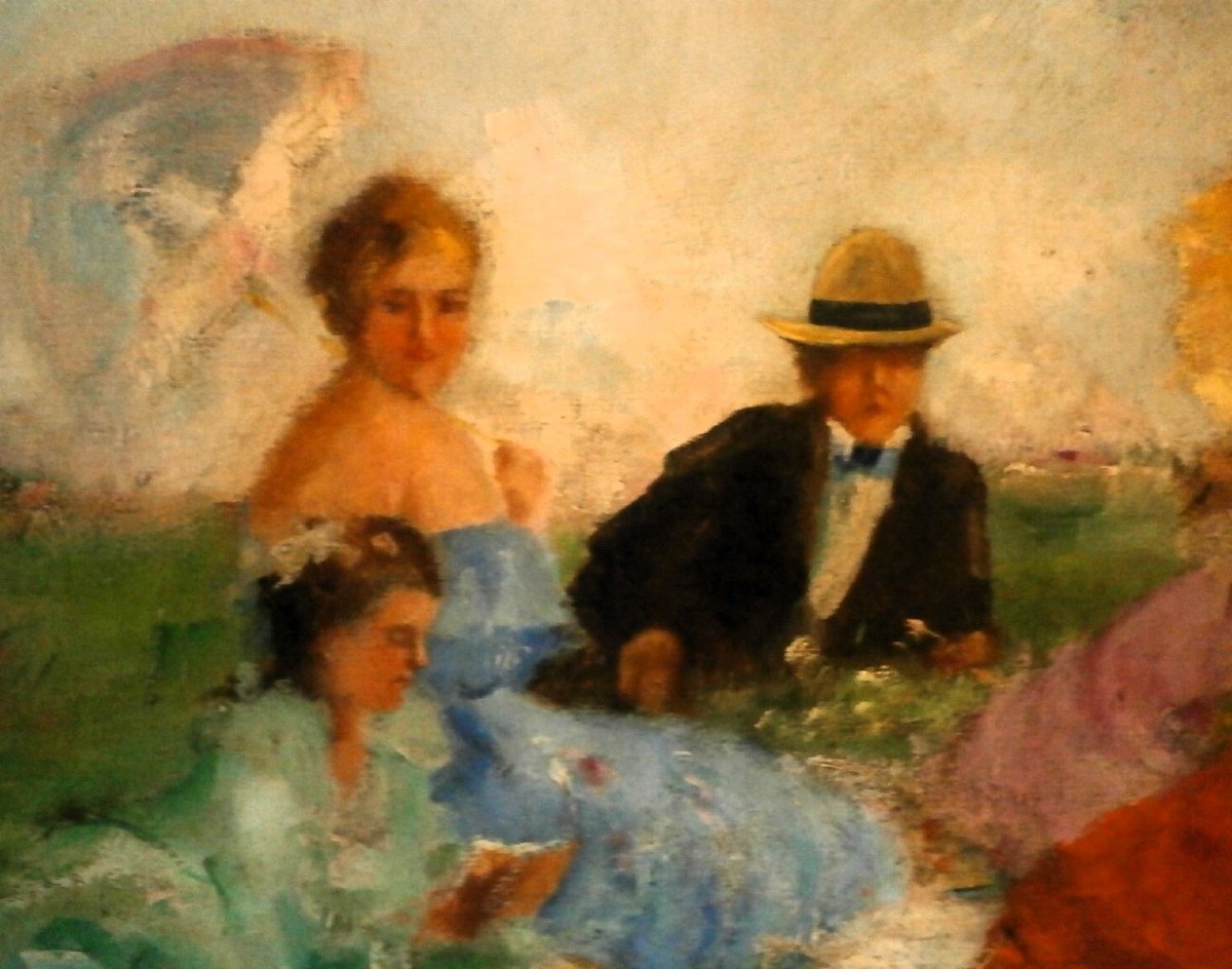 Grand Tableau Signé Gergely.(103x87)-photo-3