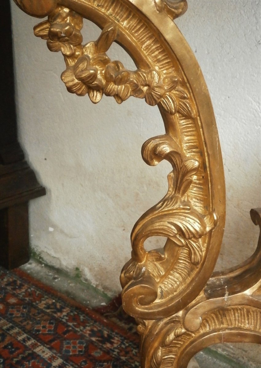 Louis XV Golden Wood Console.-photo-5