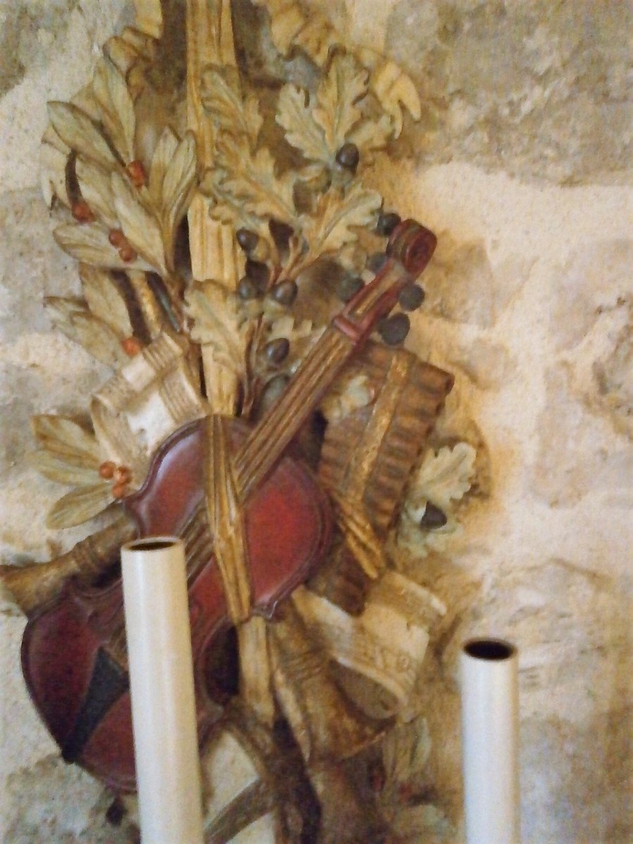 Large Pair Of Sconces (91 Cm)-photo-2