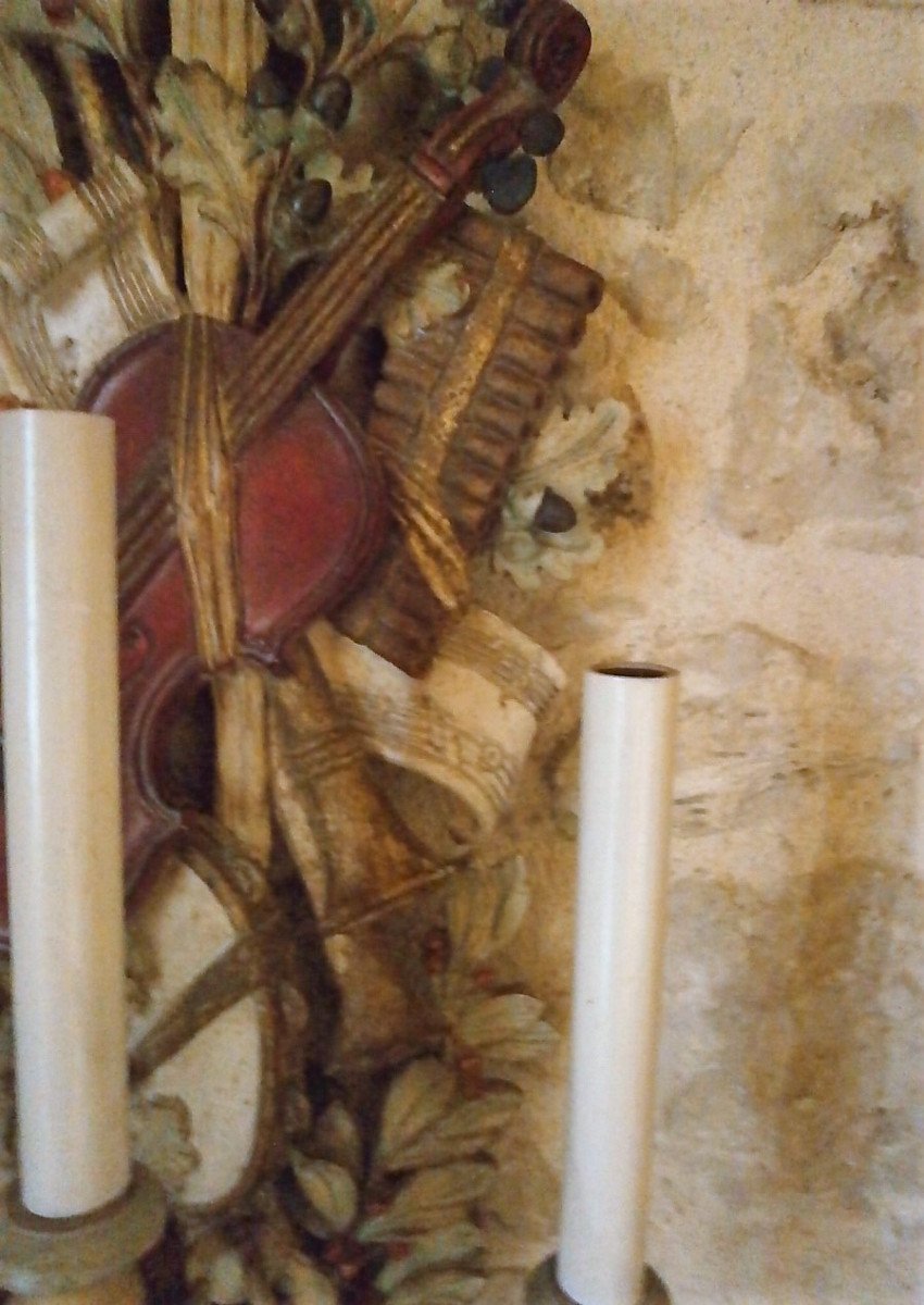 Large Pair Of Sconces (91 Cm)-photo-5