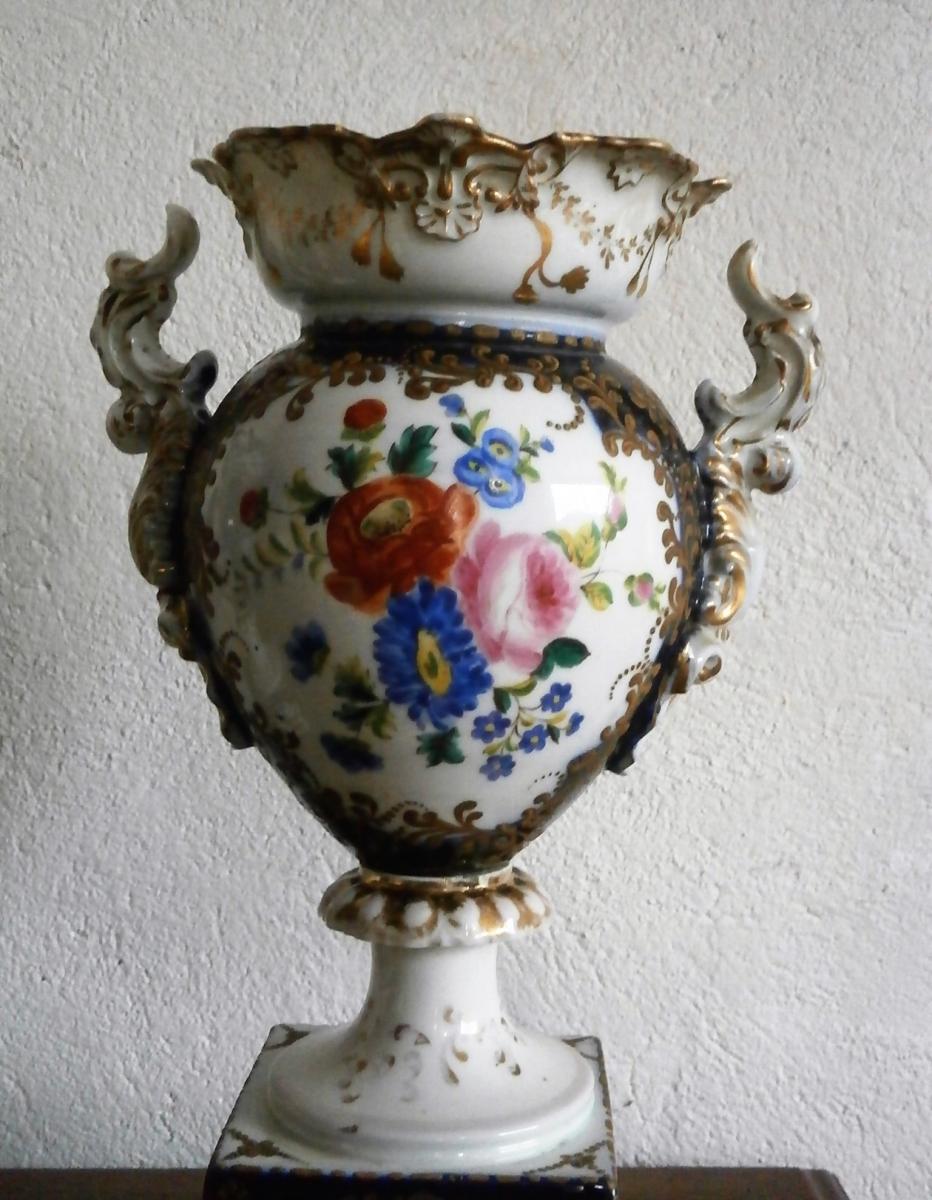 Pair Of Paris Porcelain Vases-photo-4