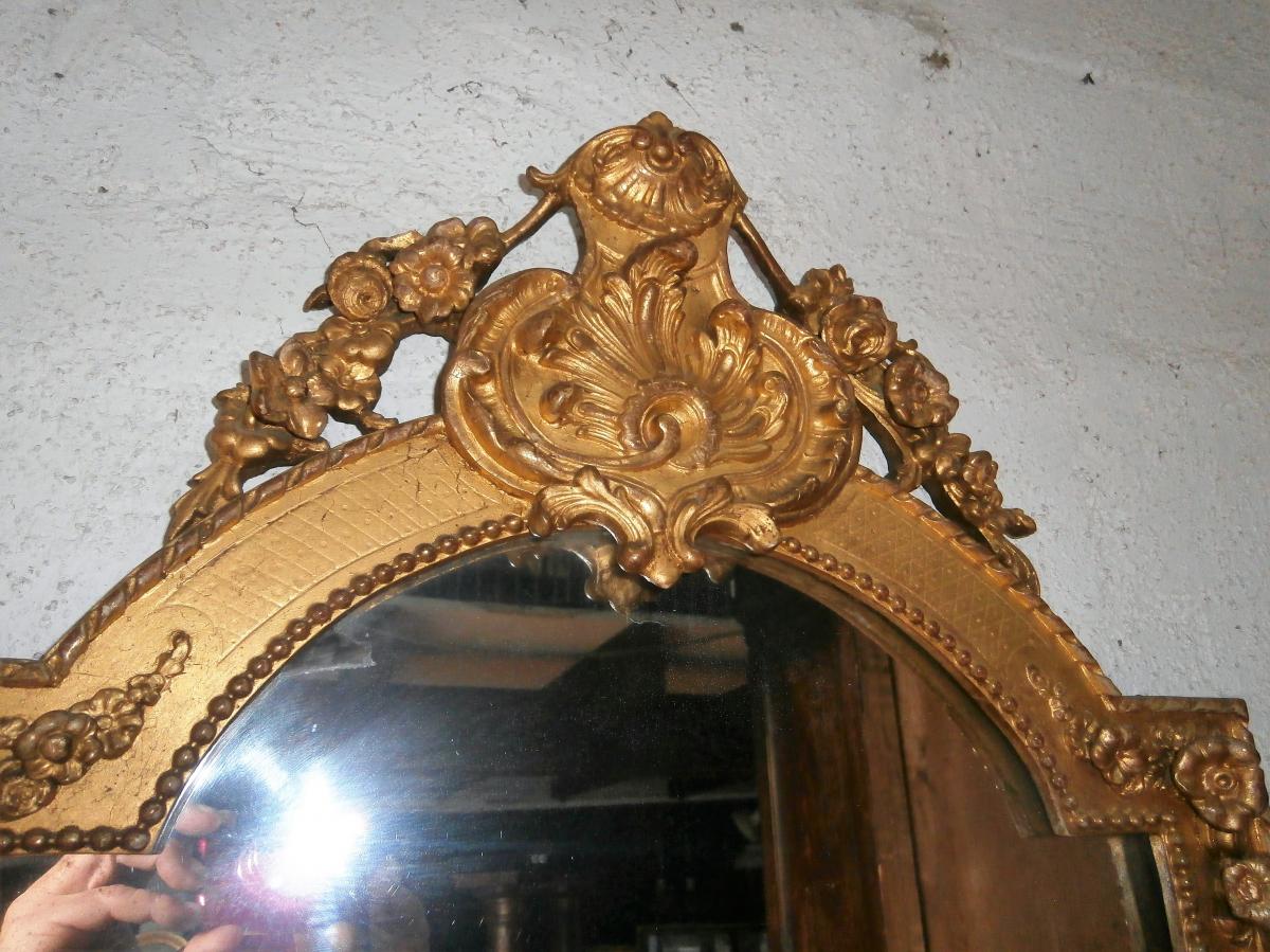 Mirror Wood And Stucco Gilded-photo-5