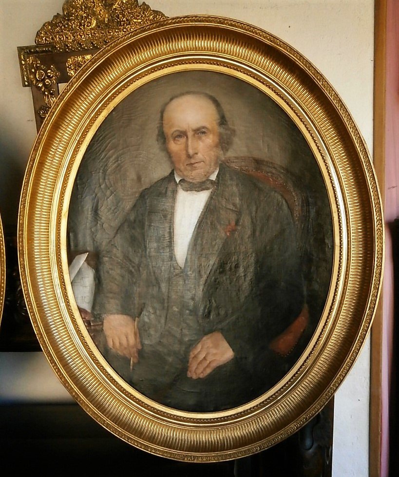 Large Pair Of Portrait François Cavé (height 117 Cm)-photo-2